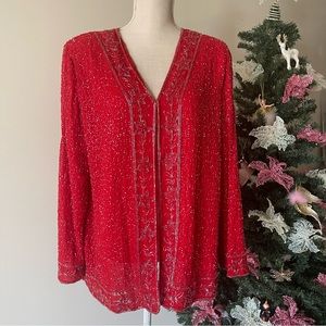 Vintage beaded women blazer
